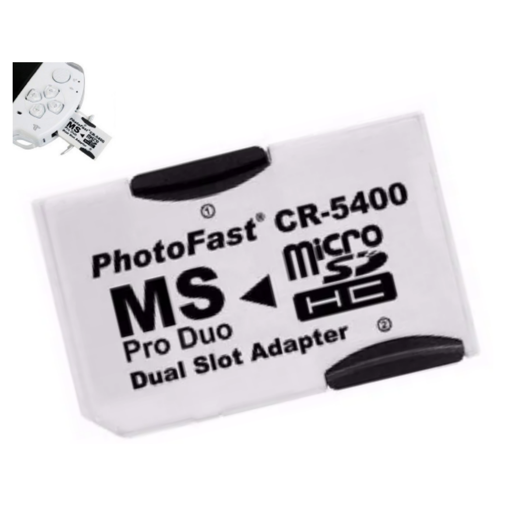Adaptador Memory Stick ProDuo doble microSD para Sony PSP - Imagen 4