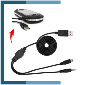 Cable Cargador USB de Carga Compatible con Sony PSP