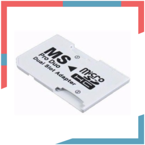 Adaptador Memory Stick ProDuo doble microSD para Sony PSP