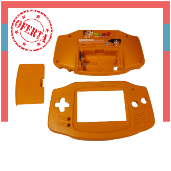 Carcasa Naranja Dragon Ball Para Gameboy Advance GBA