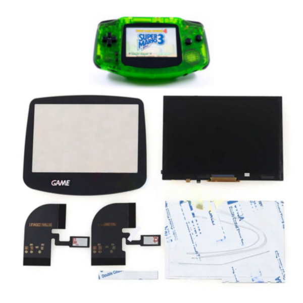 Pantalla Display Mod Ips V3 luz Retroiluminada Para Nintendo Gameboy Advance GBA