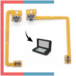 x2 Flex Cable Gatillos Botones L y R para Nintendo 3DS XL