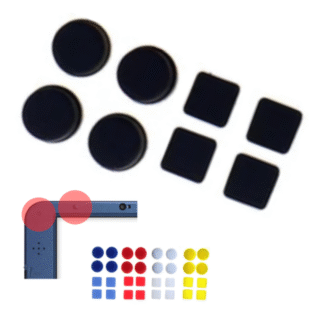 x8 Goma Protector Tapón tornillos para Nintendo New 3DS XL / Old 3ds XL