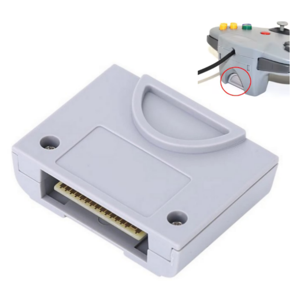 Controller Pak Memory Card de 256K para Nintendo 64 (N64)