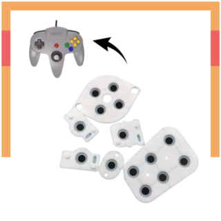 Gomas Membranas Silicona de Botones para Control Nintendo 64
