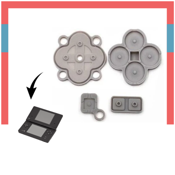 Gomas Membranas Silicona de Botones para Nintendo NDSi