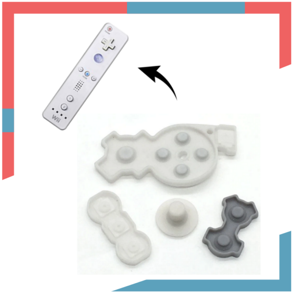 Membranas Silicona Goma para Control Nunchuck Nintendo Wii