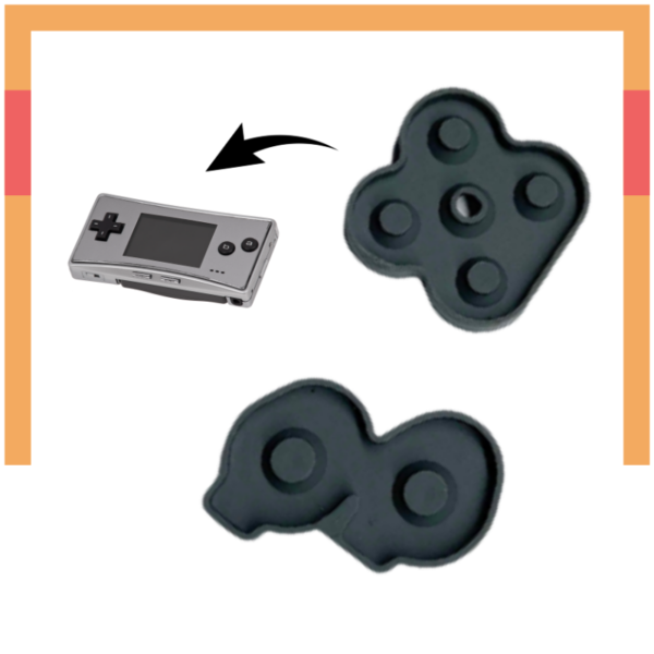 Gomas Membranas Silicona de Botones para Gameboy Micro GBM