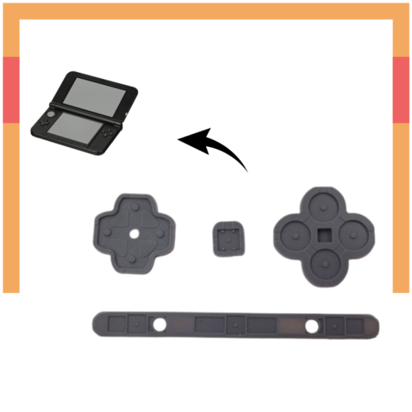 Gomas Membranas Silicona de Botones para Nintendo 3DS XL Old