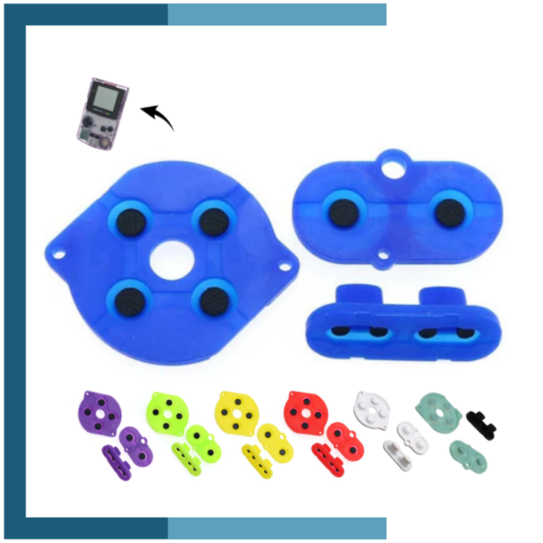Gomas Membranas Silicona de Botones para Gameboy Color GBC