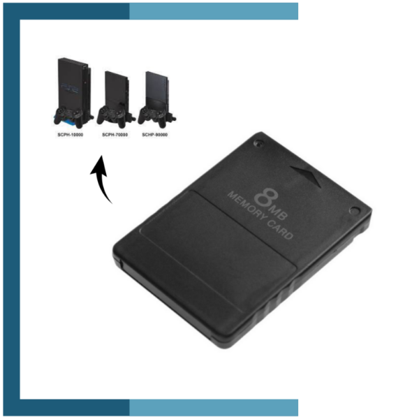 Memory Card 8MB Tarjeta de Memoria Compatible con Sony PS2