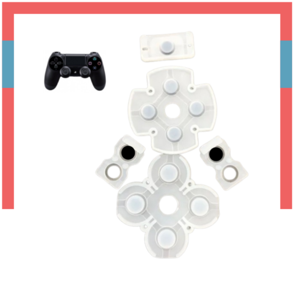 Membranas Silicona Conductora Botones para Control Play Station 4 Ps4 DualShock 4