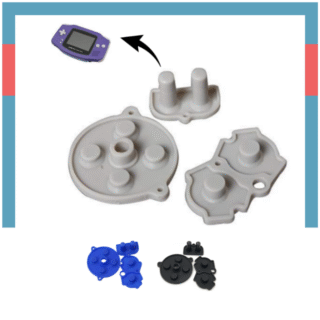 Gomas Membranas Silicona de Botones para Gameboy Advance GBA