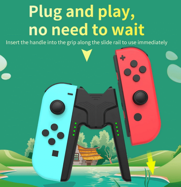 Hand Grip Cargador Soporte para Nintendo Switch Joycon - Imagen 4