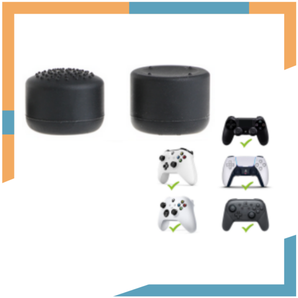 x2 Cubierta Stick Grips Goma para Ps4 / Ps5 / Xbox 360 / One / Series