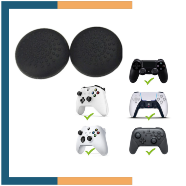 x2 Cubierta Stick Grips Goma para Sony / Ps4 / Ps5 / Xbox 360 / One / Series