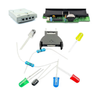 Mod Fix slot de Batería y led Compatible con Sega DreamCast