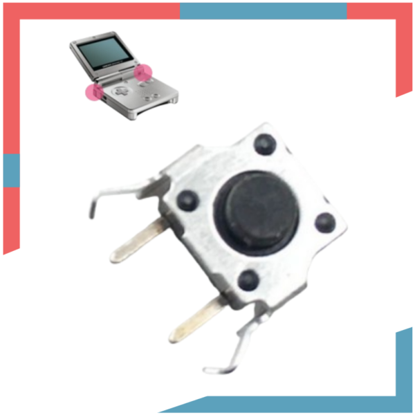 Botón Pulsador Gatillo LR para Nintendo Gameboy Advance SP / Nintendo Ds Fat Primera Versión