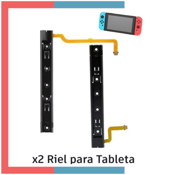 2x Riel Lateral Soporte Carga para Nintendo Switch Joycon