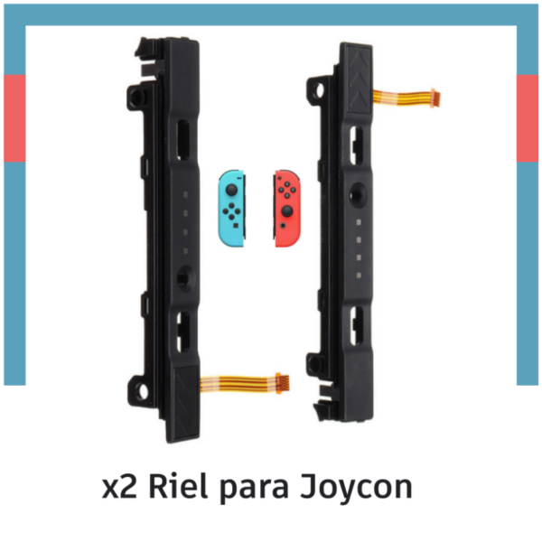 2x Riel Lateral Soporte Carga para Nintendo Switch Joycon