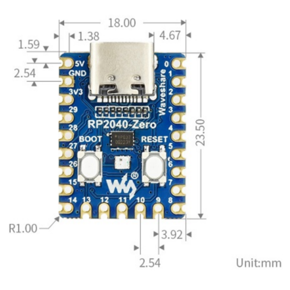 Modulo Raspberry Pi PICO RP2040 de 2MB Zero de doble núcleo - Imagen 6