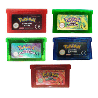 Juego Cartucho Pokemon Verde Hoja / Rojo Fuego / Esmeralda / Zafiro / Rubi en Español para Gameboy Advance GBA y NDS