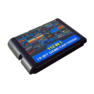 Cartucho Sega Genesis 112 en 1 con Contra, Mega Man y Axe