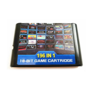 Cartucho Sega Genesis 196 en 1 (Castlevania, Contra, Sonic)