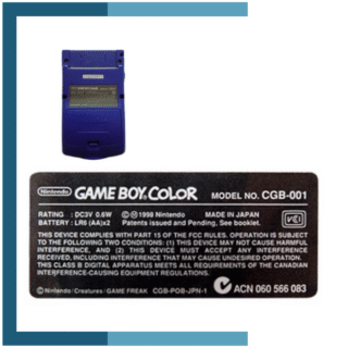 Sticker Etiqueta Pegatina Label para Gameboy Color GBC