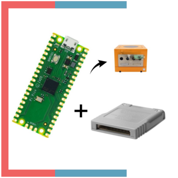 PicoBoot Raspberry Pi Pico + Geko Sd para Nintendo GameCube GC