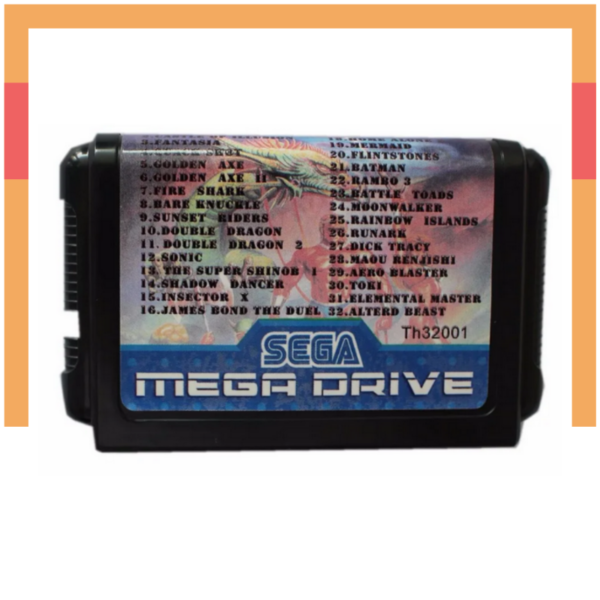 Pack 32 en 1 Sonic, Golden Axe, Batman para Sega Megadrive Genesis