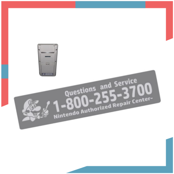 Stiker Etiqueta Pegatina Label para Gameboy Clásico DMG