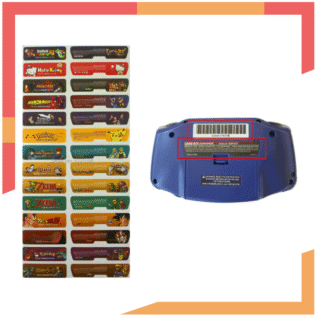 Sticker Etiqueta Pegatina Label para Gameboy Advance GBA