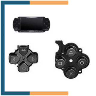Set Botones Cruceta Silicona Conductora para Sony PSP 3000
