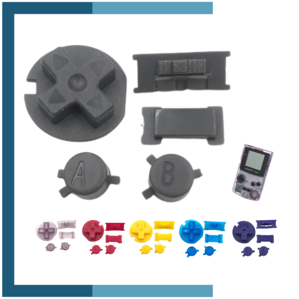 Set Botones Cruceta A B para Nintendo Gameboy Color GBC