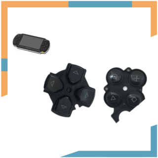Set Botones Cruceta Silicona Conductora para Sony PSP 2000