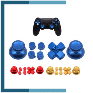 Set de Botones Metálicos y Palancas Para Dualshock Sony PS4