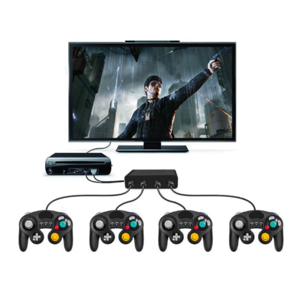 Adaptador Convertidor de x4 Controles Gamecube GC NGC para Nintendo Switch / Nintendo Wiiu / PC - Imagen 2
