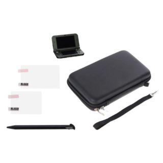 Estuche de cremallera + Protector de Pantalla + Lápiz tactil stilus para Nintendo New 3ds XL