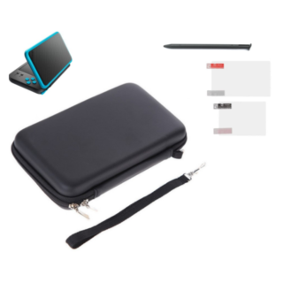 Estuche Rígido + Protector Screen + Lápiz táctil stylus para Nintendo New 2DS XL