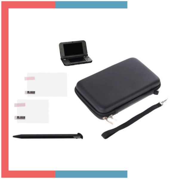 Estuche de cremallera + Protector de Pantalla + Lapiz para Nintendo New 3ds XL