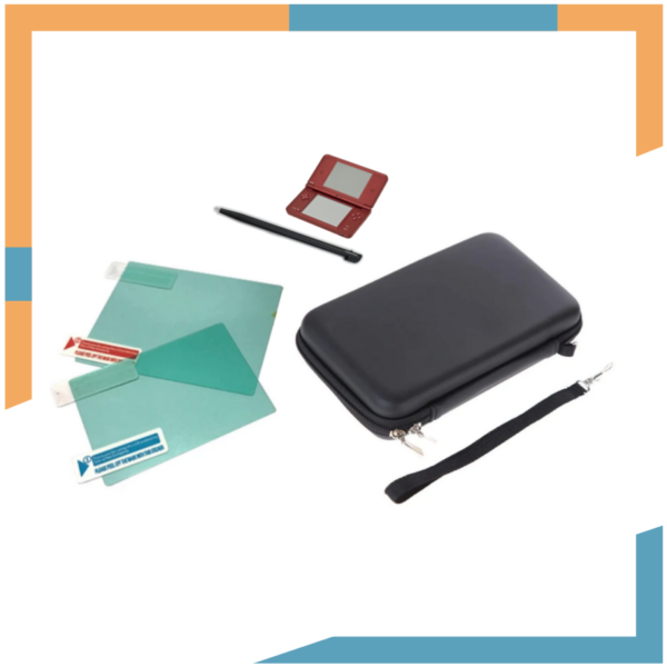 Estuche de cremallera + Protector de Pantalla + Lapiz para Nintendo Dsi Xl
