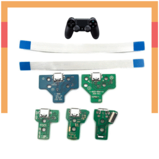 Pin Puerto de Carga + Cinta Flex cable para Dualshock 4 Sony PS4 JDM 001 / JDM 010 / JDM 011 / JDM 020 / JDM 030 / JDM 040 / JDM 050 / JDM 055