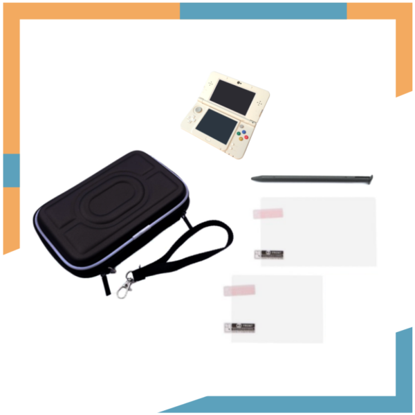 Estuche de cremallera + Protector de Pantalla + Lapiz para Nintendo New 3ds Pequeña