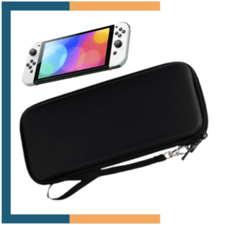 Vidrio Templado + Estuche Rigido para Nintendo Switch Oled
