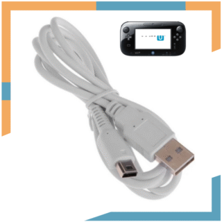 Cable de carga USB Cargador USB para Pad Nintendo WiiU WII U