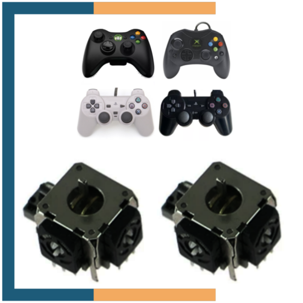 2x Análogo Analógico Joystick Palanca Para Sony PS2 Play Station 2 Dualshock 2 / Ps1 Ps One Dualshock / Xbox Clásico