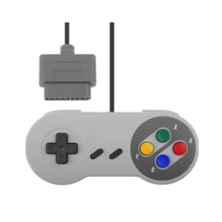 Control Alámbrico Mando Joystick para Super Nintendo SNES Super Famicom SFC