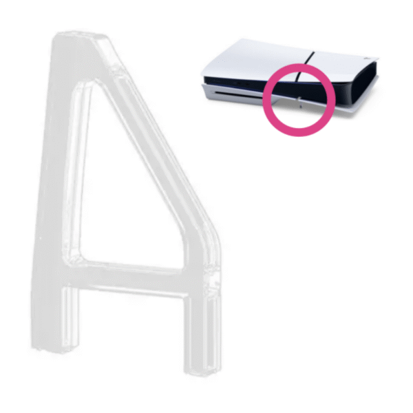 Soporte Horizontal Base Pata Plástica para Sony Ps5 Slim Versión Digital / Versión Con Lector de Discos