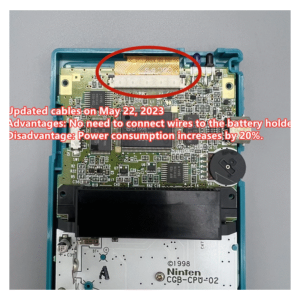 Mod Pantalla Retroiluminada Ips V3 para Nintendo Gameboy Color GBC - Imagen 6
